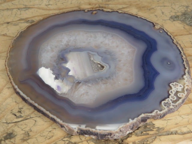 agat fioletowy - plaster