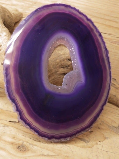 agat fioletowy - plaster