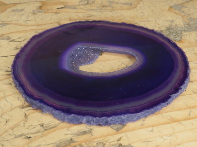 agat fioletowy - plaster