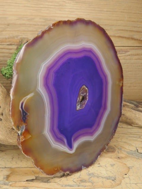 agat fioletowy - plaster