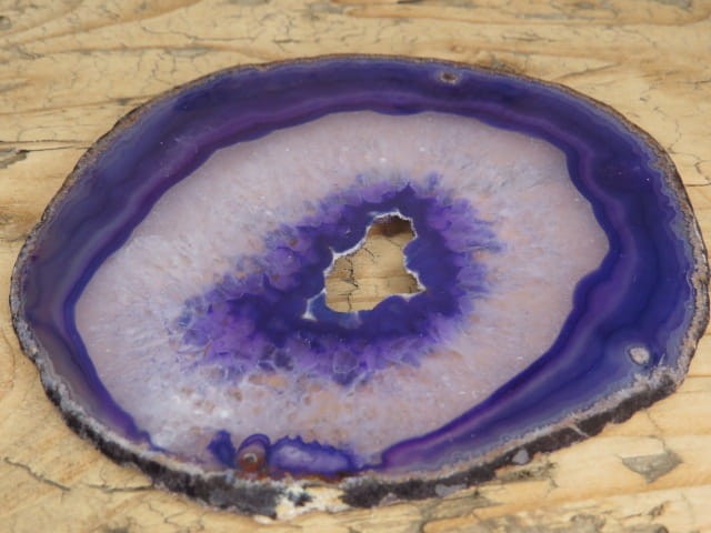 agat fioletowy - plaster