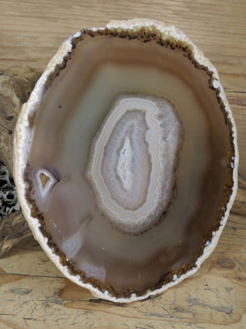 agat brązowy - plaster