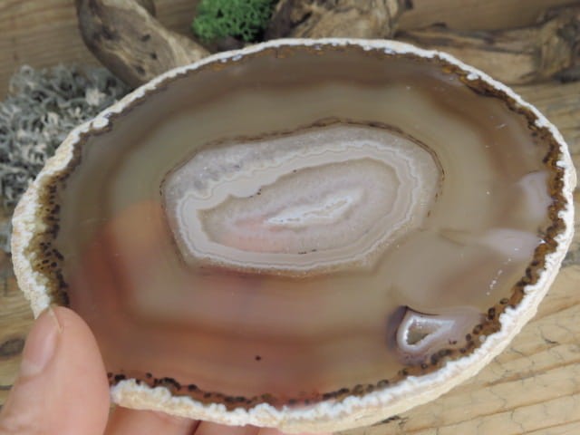 agat brązowy - plaster