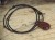 obsydian mahoniowy * amulet ochronny na rzemieniu