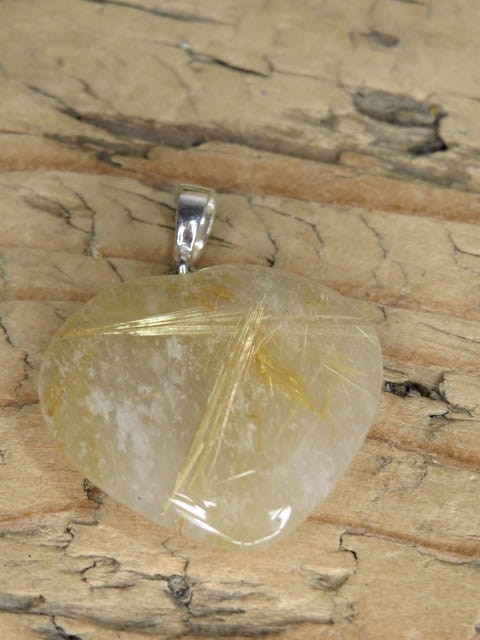 kwarc rutylowy * wisior serce