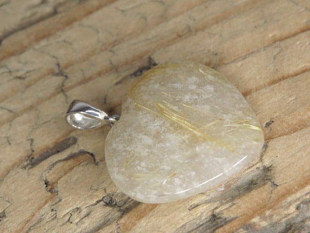 kwarc rutylowy * wisior serce