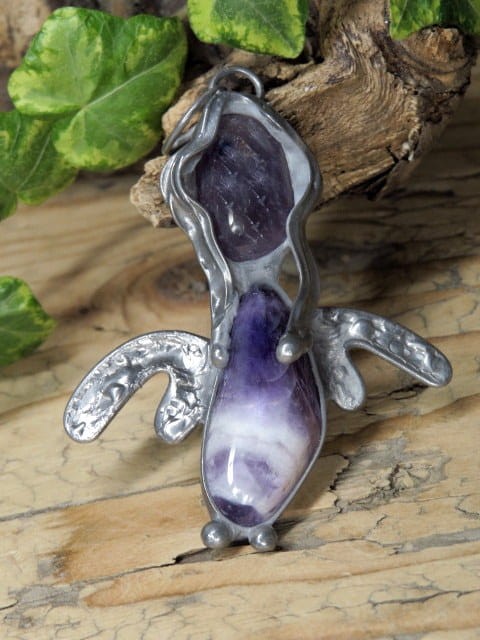ametyst * wisior anioł