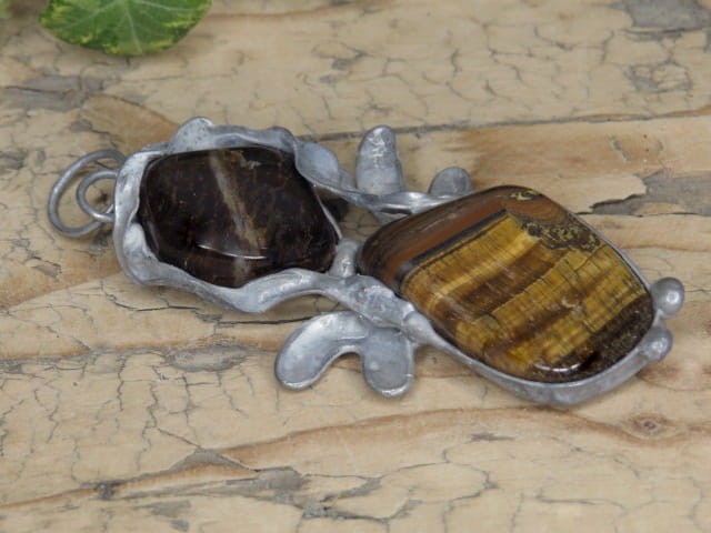 tygrysie oko * wisior anioł