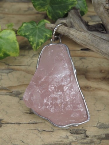 kwarc różowy * wisior