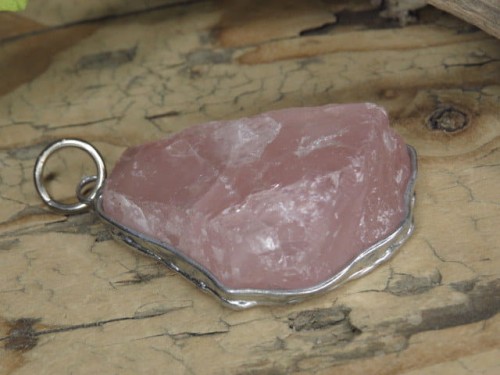 kwarc różowy * wisior