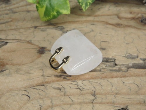 kryształ górski * wisior torebka