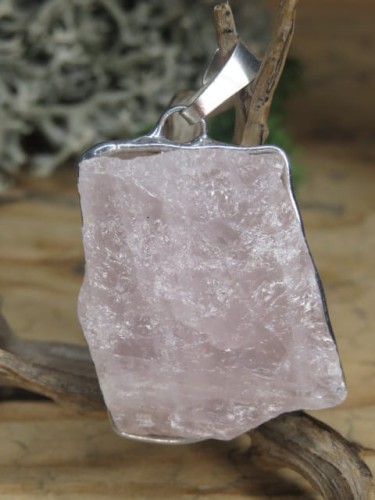 kwarc różowy * wisior