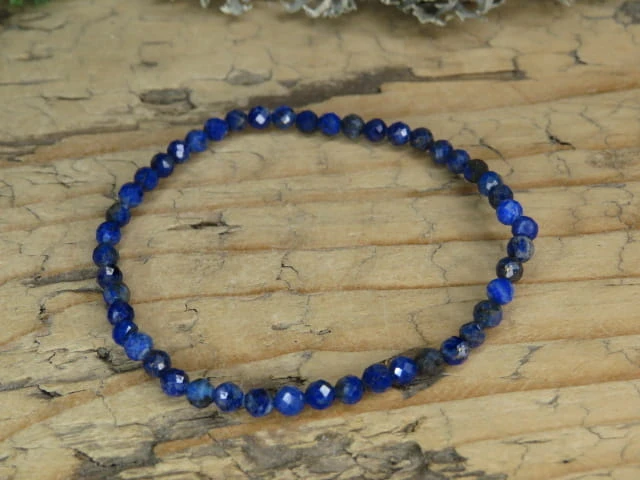 lapis lazuli * bransoletka 4mm - szlif fasetkowy