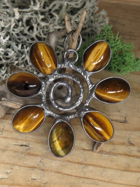 tygrysie oko * wisior spirala