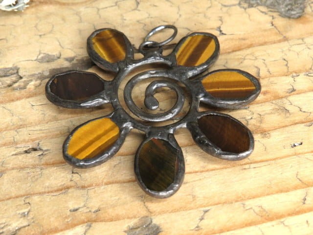 tygrysie oko * wisior spirala