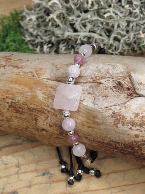 Kamienie dla znaku zodiaku Waga * bransoletka makrama