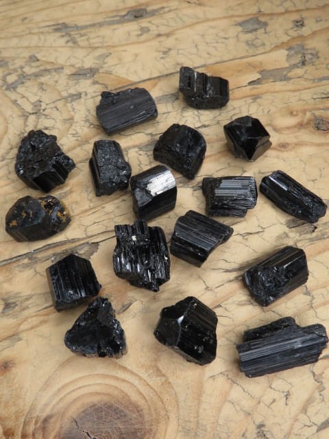 turmalin czarny szerl * Madagaskar - minerał - kamień