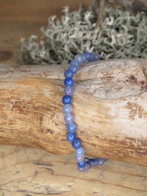kwarc niebieski * bransoletka 4mm