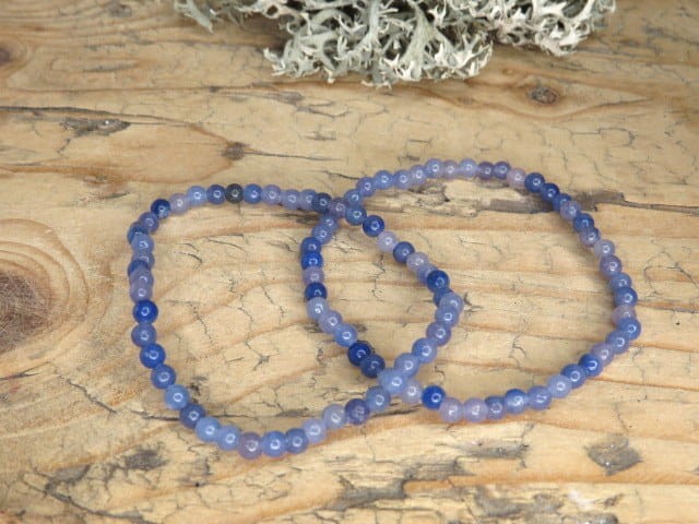 kwarc niebieski * bransoletka 4mm