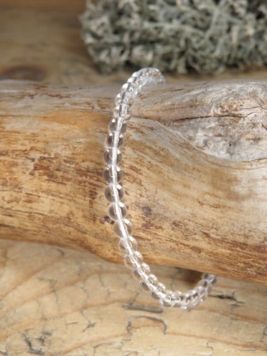 kryształ górski * bransoletka z kulek 4mm