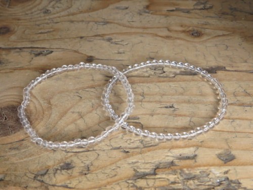 kryształ górski * bransoletka z kulek 4mm