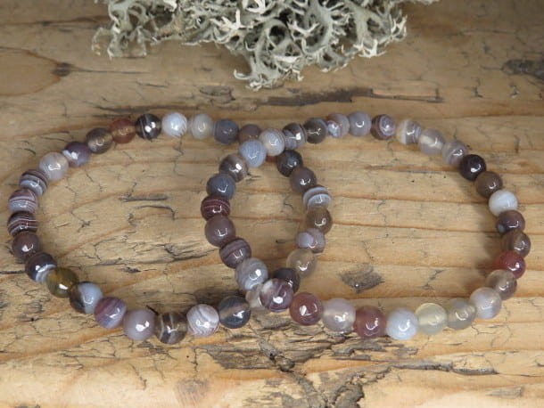 agat bransoletka 6mm - szlif fasetkowy