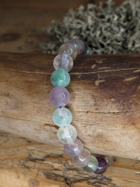 fluoryt * bransoletka 8mm