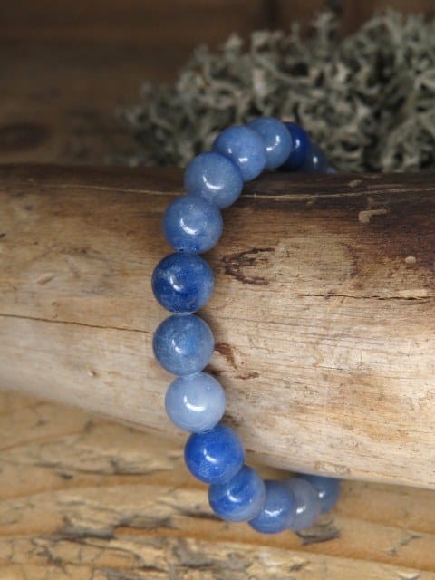kwarc niebieski * bransoletka 8mm
