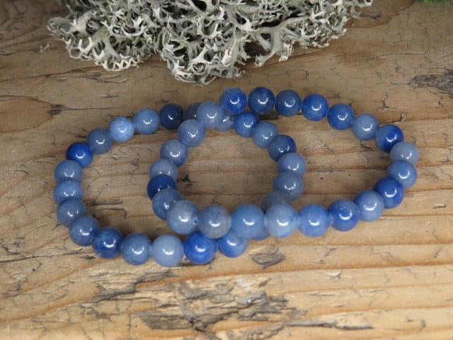 kwarc niebieski * bransoletka 8mm