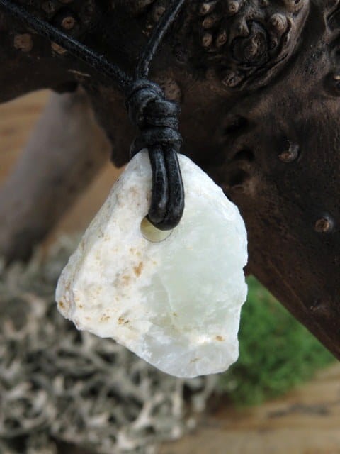 opal * Szklary Polska * talizman rozwoju duchowego na rzemieniu