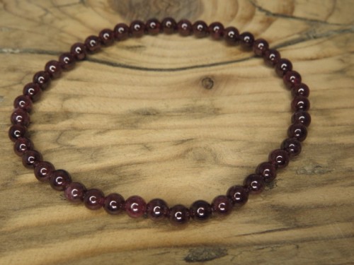 granat * bransoletka 4mm