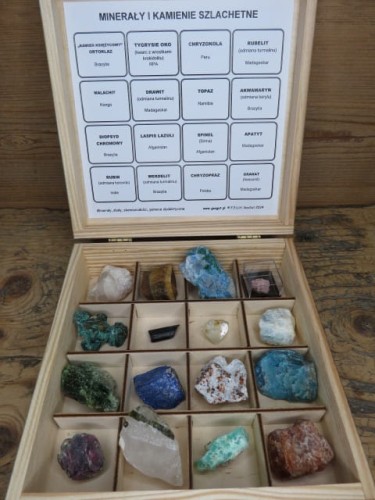 Minerały i kamienie szlachetne - zestaw