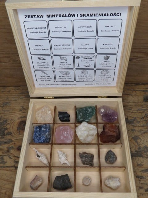 Kolekcja minerałów i skamieniałości