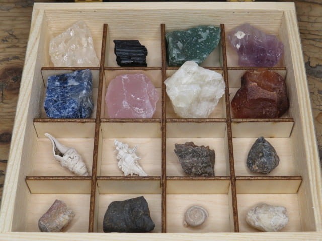 Kolekcja minerałów i skamieniałości