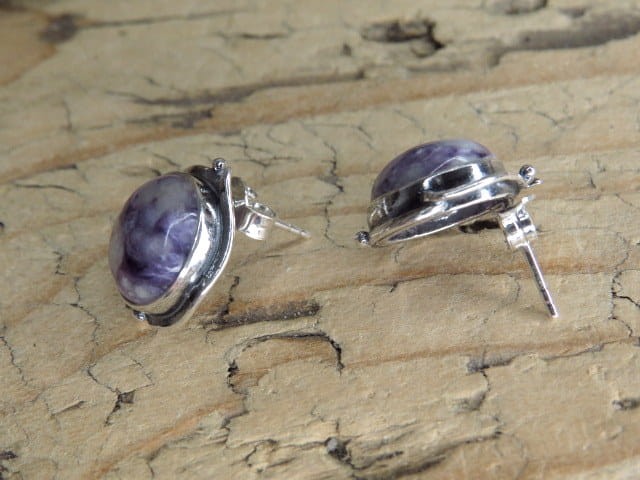 czaroit naturalny * koczyki