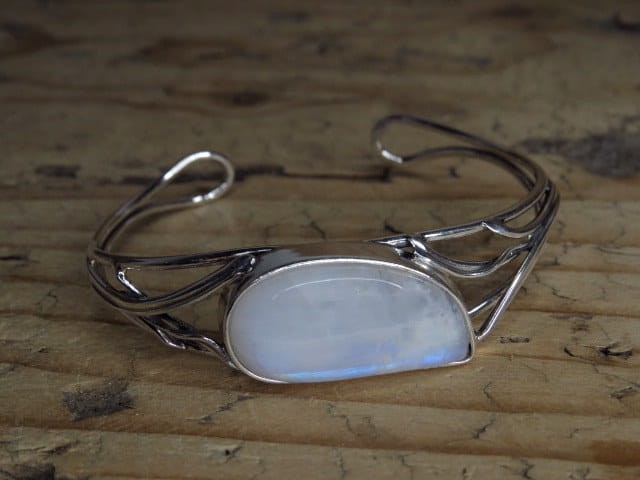 kamień księżycowy - bransoletka