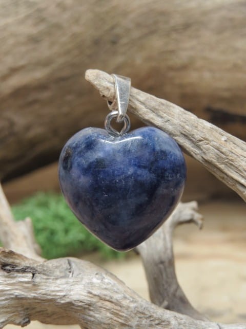 serduszko z sodalitu * wisiorek