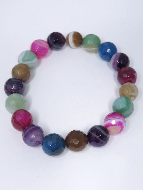 agat mix * bransoletka z kulek 
