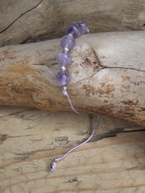 ametyst * czakra korony, czakra trzeciego oka * bransoletka