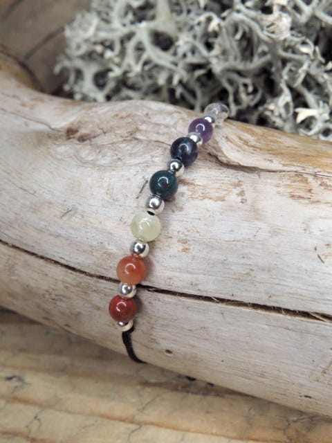 bransoletka minimalistyczna Siedem Czakr * 7 czakr * biżuteria czakralna