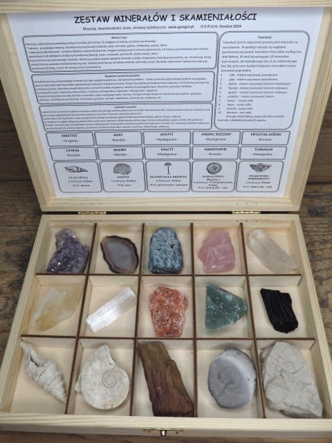 Kolekcja minerałów i skamieniałości