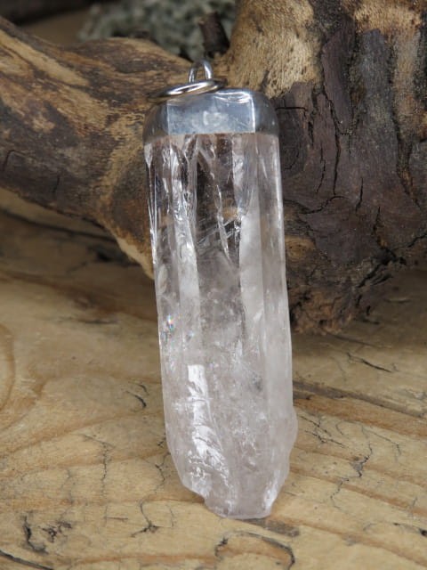 kryształ górski * wisior amulet ochronny