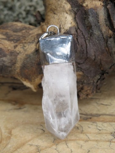 kryształ górski * wisior amulet ochronny