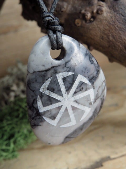 Swarga, Swarzyca, Swarożyca - marmur - wisior