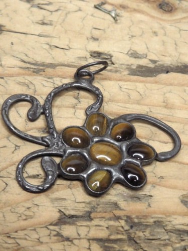 tygrysie oko * wisior artystyczny