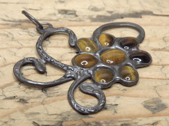 tygrysie oko * wisior artystyczny