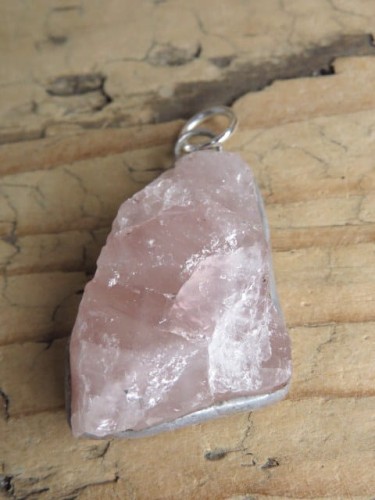 kwarc różowy * wisior