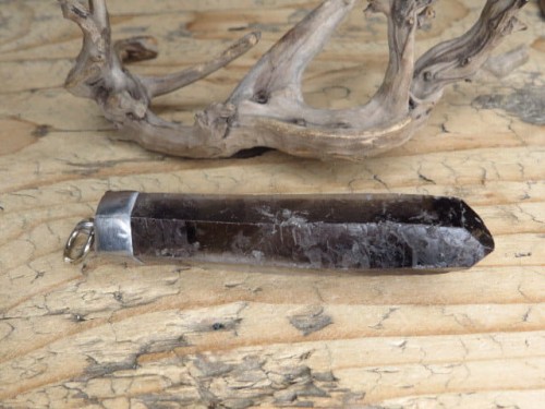 kwarc dymny * duży wisior amulet