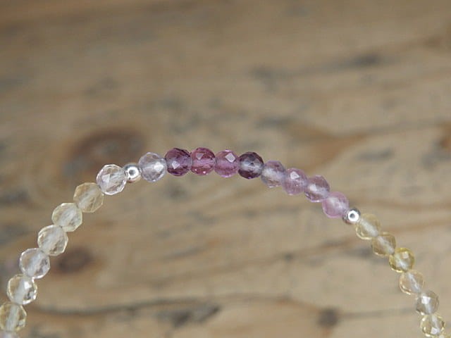 fluoryt kolorowy 3mm - bransoletka