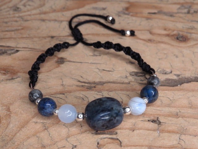 Kamienie dla znaku zodiaku Panna * bransoletka makrama